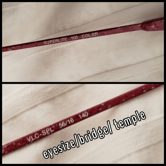 Vintage red speckled frame - Picture 3 of 6